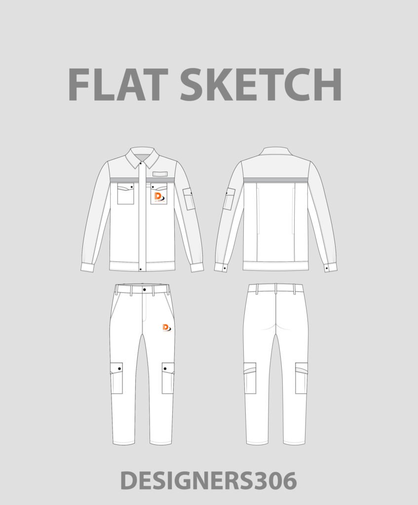 Clothing Flat Vector Sketch mockups