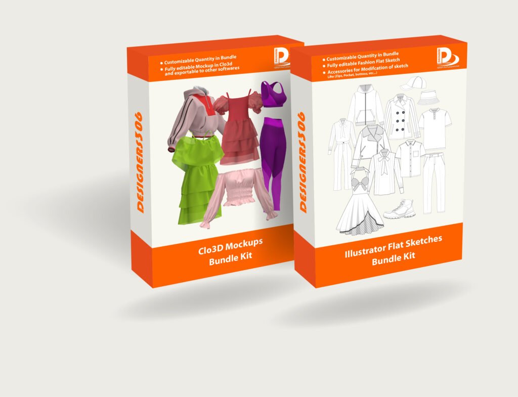 Fashion Template & 3d Mockups Bundle Packs